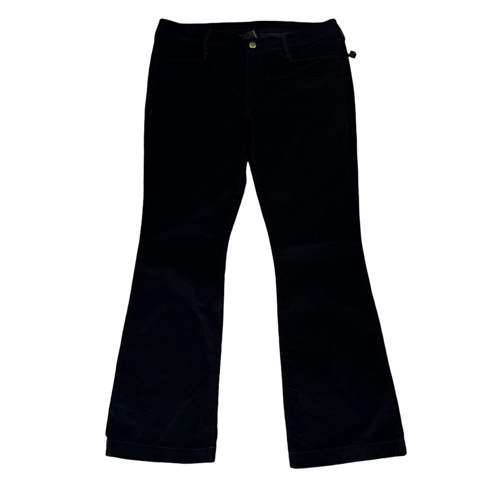 NEW True Religion Womens 34 black corduroy flared leg pants NWOT